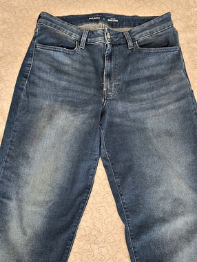 Old Navy High-Waisted Wow Loose Jeans Straight Leg Jeans Waist 12 Blue
